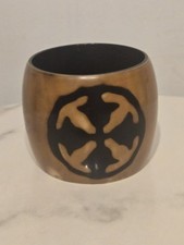 Vintage Monies Gerda Lynggaard Cotic Cross Horn Bangle Bracelet Rare  picture