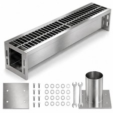 304 Stainless Steel Channel Drain Kit 39.4 Inch Trench Drain System picture