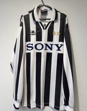 Original Juventus 1995/97 Home Long Sleeve Football Shirt Jersey Kappa Mens XL picture