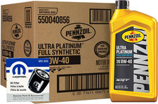 SRT Pennzoil Ultra Platinum Motor Oil 0W-40 - 8 Quarts w/ 1x Mopar 899 Filter picture