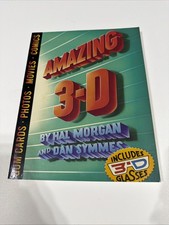 AMAZING 3-D ~ heavily illustrated 1982 HC book complete with 3D Glasses  picture