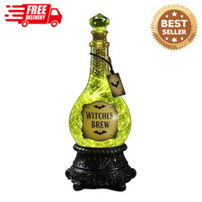 Halloween Witches Brew Potion Bottle Light, Glitter Swirling Decor Lamp picture