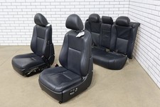 2007-12 Lexus LS460 SWB Front & Rear Heated Leather Seats Set Black 20 picture