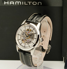 [BOX & PAPER] HAMILTON Railroad H406550 Skeleton White Automatic Men's Watch picture