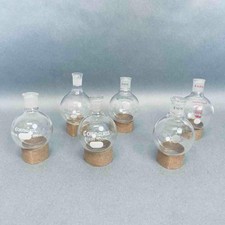 Chemglass Round Bottom Flask 100 ml 14/20 Joint Assorted Lot of 12 Flasks picture