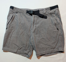 Roark Campover Corduroy Shorts Mens 32 Gray Belted Zip Pockets Outdoor Hiking picture