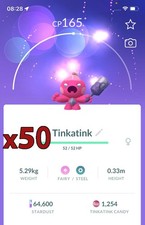 50x Tinkatink Pokemon Bundle  Good Chance of Lucky and Good IVs  Go picture