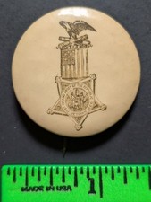 Vintage GAR Grand Army Republic Pinback Pin picture