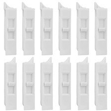 12 Pcs Window Tilt Latch Pairs Spring Loaded Sliding 12 Pcs, White  picture