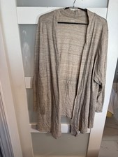 Lightweight A.N.A Womens Open Front Cardigan Sweater 3X Beige              35-27 picture