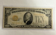 1928 $10 Gold Certificate GOLD SEAL picture