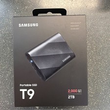 NEW Samsung T9 2TB Portable SSD Up to 2000MB/s Gen 2x2 MU-PG2T0B/AM Black Sealed picture