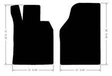 NEW 1983-1991 Porsche 944 Black Carpet Floor Mats Lloyd Brand Velourtex Quality picture