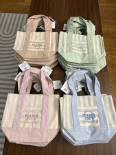Trader Joe's Mini Tote Bag Striped Limited Edition 4 Color Options US Fast Ship picture