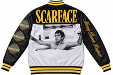 Reason Clothing Scarface The World Is Yours Varsity Jacket Black Size M picture
