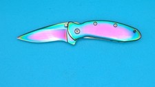 Kershaw 1620VIB Scallion Rainbow Assisted Open Folding Pocket Knife USA picture