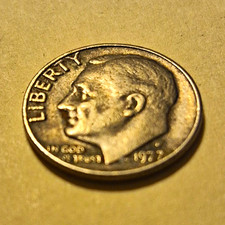Roosevelt Dime 10C 1977 Philadelphia Business Strike Copper KM#195 picture
