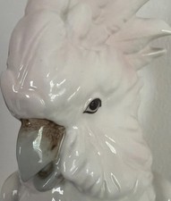 Stunning Royal Dux Cockatoo Porcelain Figurine picture