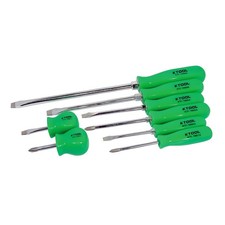 K Tool International 8-Piece Screwdriver Set Green Square Handles Kti-19900 picture