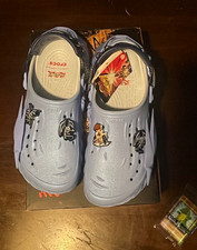 Crocs Yu-Gi-Oh Blue-Eyes White Dragon Echo Clog Blue WITH LIMITED PROMO CARD picture