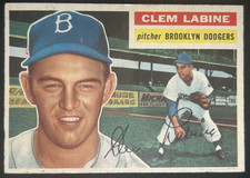 1956 Topps - Clem Labine #295 VG/EX picture