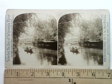 Dalles of Wisconsin River Stereoview T.W. Ingersoll 1880s Curved Mount picture