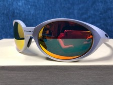 Vintage Oakley Eye Jacket Redux OO9438-05 Silver Frame/Prizm Red Lens Sunglasses picture