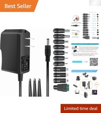 Versatile 5V 2A Power Supply with 11 DC Plug Tips - Perfect for Home Devices picture