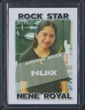 NENE ROYAL Phuket THAILAND ROCK STAR ROOKIE CARD RC w AUTO SWATCH (blank) 4U picture
