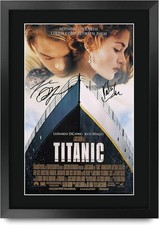 HWC Trading Titanic Leonard DiCaprio, Kate Winslet Gifts Printed Signed Autograp picture