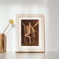 Vintage 1920s Art Deco Dancer Photogravure Print Sepia Classical Dance Study picture