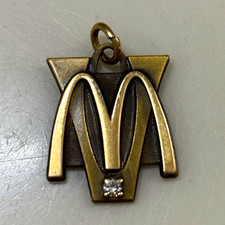 McDonald's Golden Arches 5 Years Employee Service Award Charm 10k Gold diamond  picture