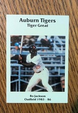 1987 Mcdag Auburn Tigers Baseball - Bo Jackson (RC) PreRookie NRMT picture