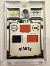 2005 Donruss Prime Patches Will Clark Portraits Jersey Prime 7/13 rare  picture