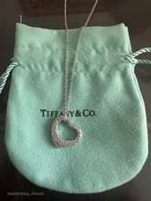 New Elsa Peretti Open Heart PendantTlfanyCoNecklace platinum Diamond picture