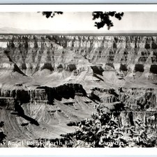 c1940s Grand Canyon, AZ Bright Angel Point RPPC North Rim Real Photo Postcard picture