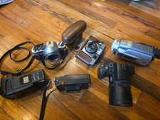 Lot Of 5 Cameras & 1 Camcorder All Untested, Includes Lumière, Panasonic & More picture