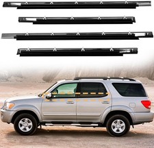 4 Pcs Weatherstrip Window Trim Compatible with Toyota Sequoia 2001-2007 Replace# picture