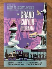 1958 Grand Canyon Diorama Disneyland FULL SIZE attraction poster 36x54 Like Silk picture