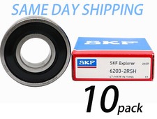 10PACK SKF 6203-2RSH 6203-2RS 17X40X12MM Double Rubber Seal Bearings picture