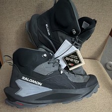 Salomon Elixir GORE-TEX Mid Hiking Boots Black/Gray Men's US 10 Medium Width picture