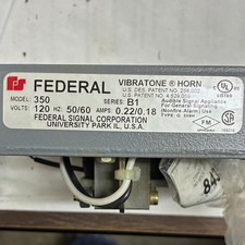 Federal Signal Vibratone Siren Horn Model 350 Series B1 120V 50/60Hz picture