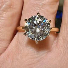 CERTIFIED 4.10 Ct Natural Diamond D Grade ROUND LOOSE VVS1/10.5 mm picture