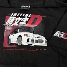 Vintage 1998 ODM Initial D Mitsubishi Lancer Evolution GXP Anime Tee XXL RARE picture