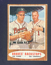 Topps 1962 Braves' Backstops Joe Torre Del Crandall #351 Braves Base picture