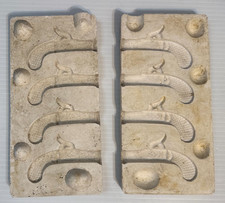 Vintage Ceramic Slip Casting Mold Small Flintlock type Pistol x4 picture