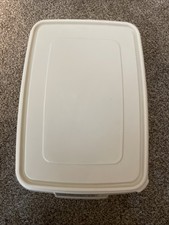 VINTAGE RUBBERMAID SERVIN' SAVER #8 RECTANGLE 33 CUP CONTAINER STORAGE EUC picture