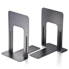 1 Pair 9 Inch Non-Skid Bookends, 93051, Chip Proof Enamel Coating, Heavy Duty picture