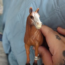 Schleich Horse Figurine Plastic Toy Brown with White Face, Retired Model 13251 picture