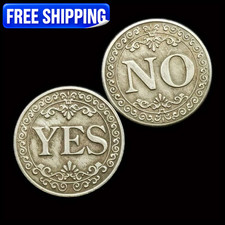Yes No Decision Coin Lucky Challenge Coin Double Sided Choice Maker Souvenir US picture